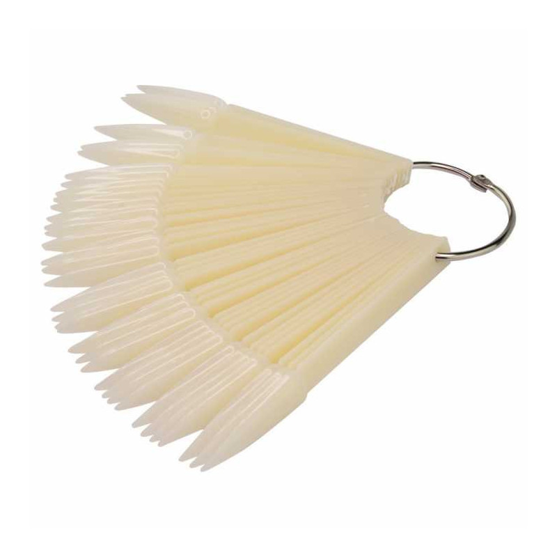 Color Chart, beige, stiletto, 40 pcs