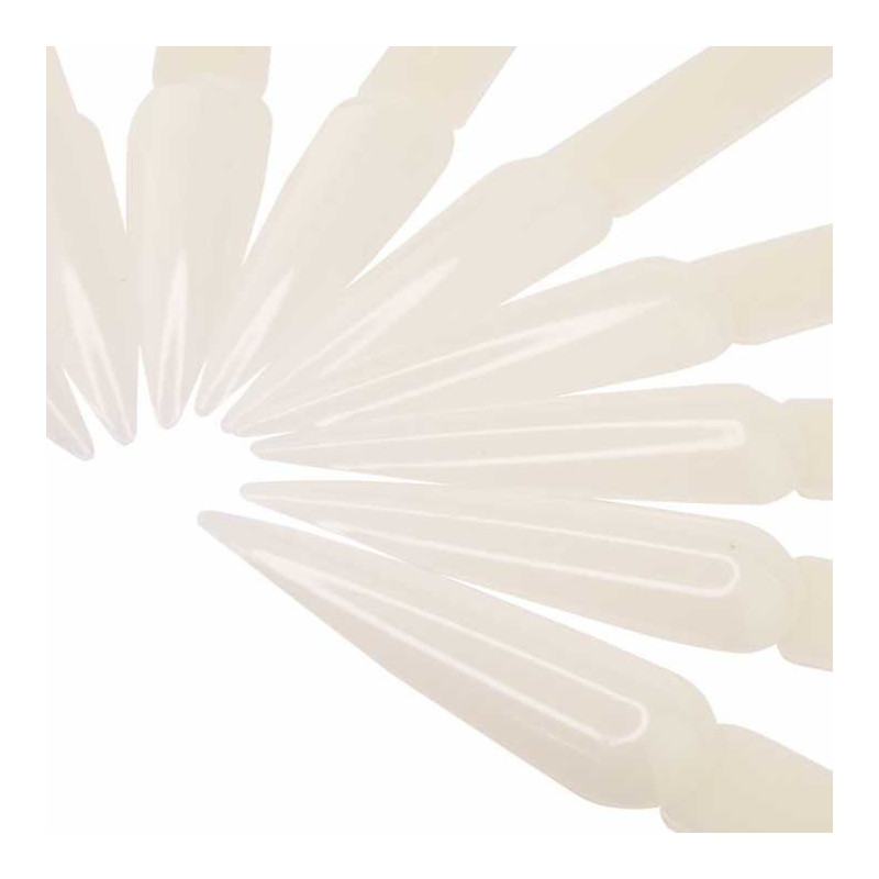 Color Chart, beige, stiletto, 40 pcs