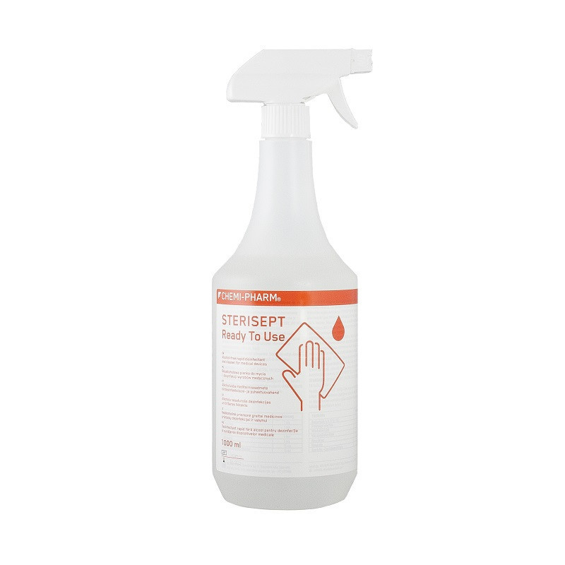 Alkoholiton puhdistus- ja desinfiointiliuos Chemi-Pharm Sterisept Käyttövalmis, 1000 ml