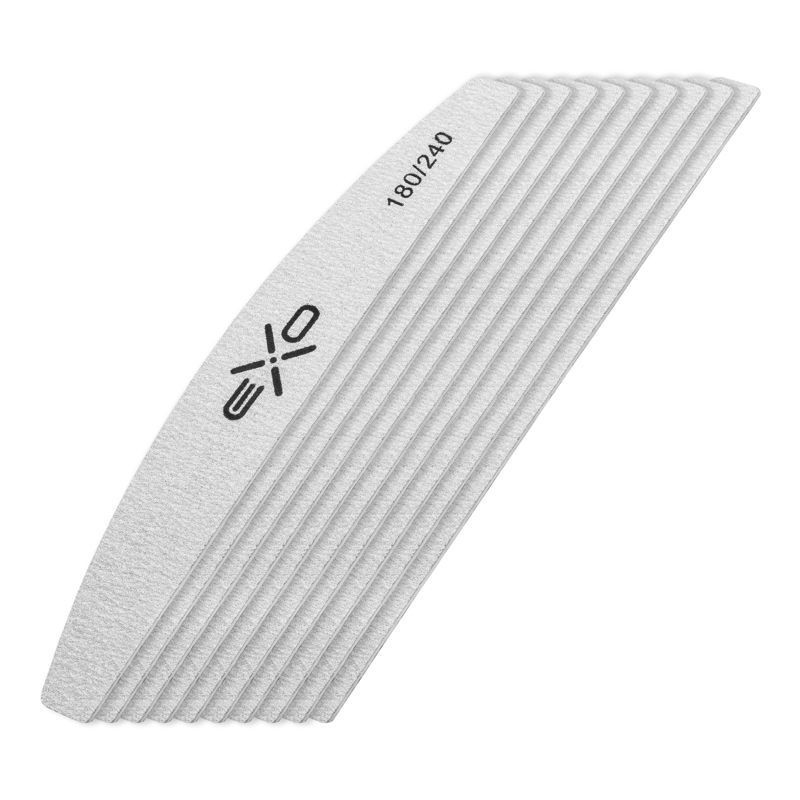Kynsiviilat Exo 180/240 puolikuu, ohut, 10 kpl