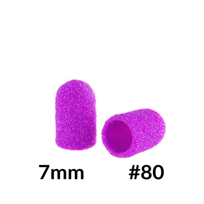 Sanding Cap 7 mm, 80 grit, 10 pcs
