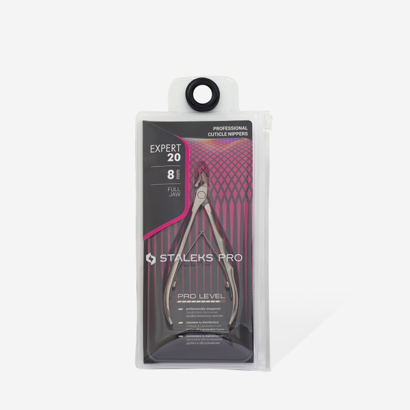 Professional cuticle nippers Staleks Pro Expert 20, 8 mm