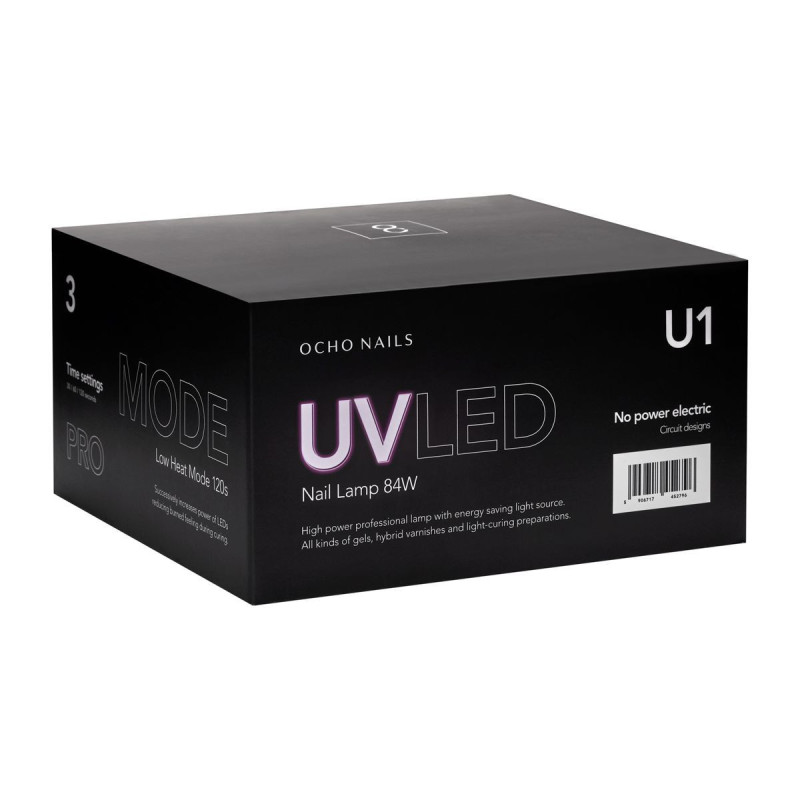 Küünelamp UV/LED OCHO NAILS 8, must - 84W