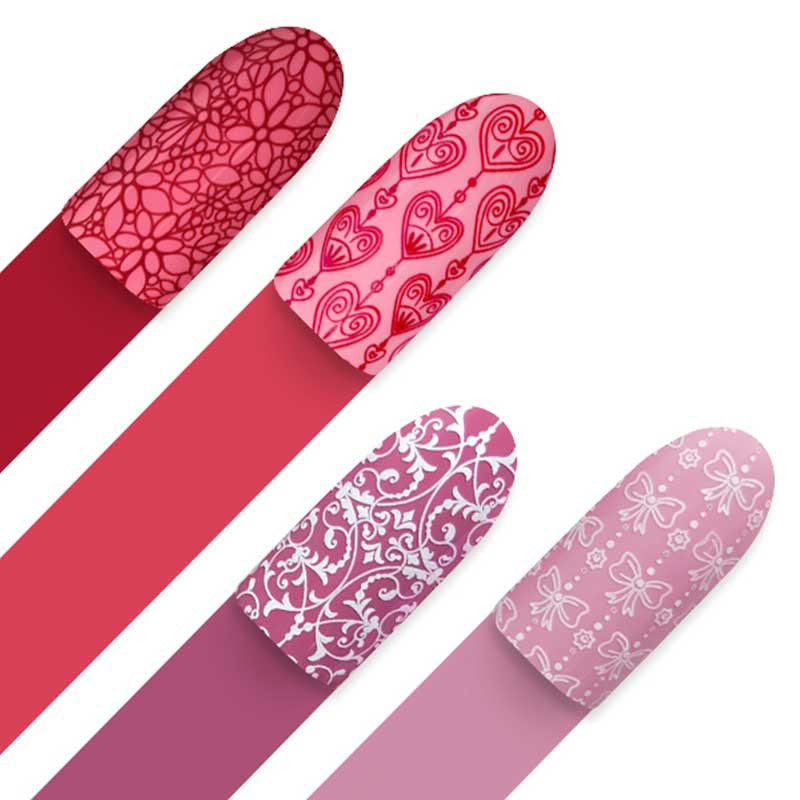 Stamping plate Moyra - Romantique - 74