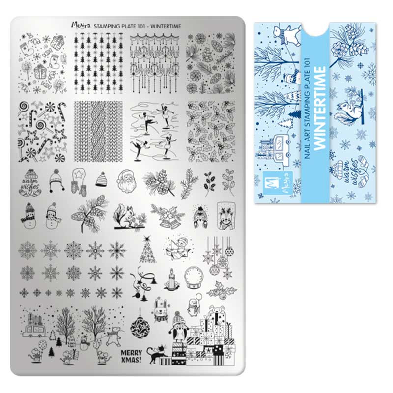Tembeldamise plaat Moyra - Wintertime - 101