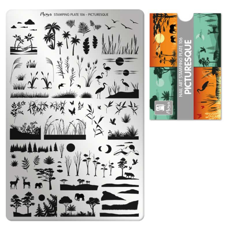 Tembeldamise plaat Moyra - Picturesque - 106