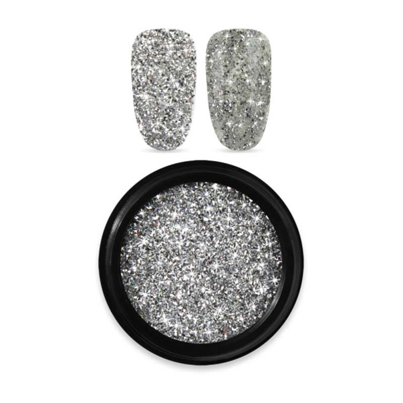 Moyra Spotlight peegelduspulber nr 05 Silver suuremad osakesed - 1g