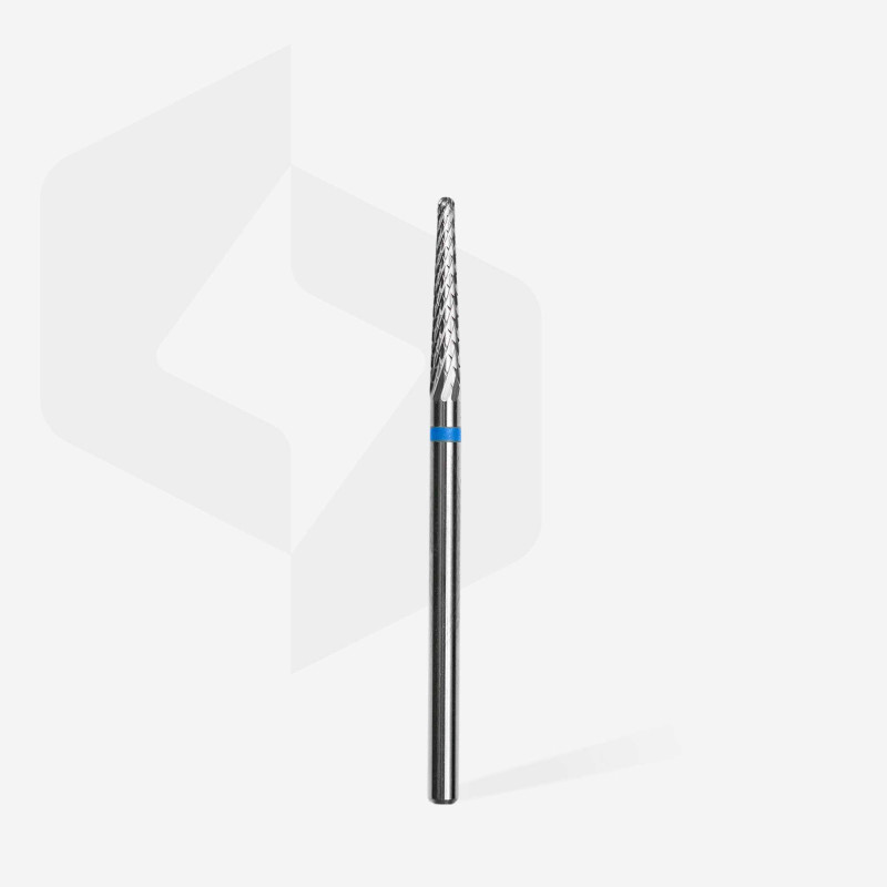 Carbide nail drill bit, “frustum” blue, head diameter 2.3 mm / working part 14 mm