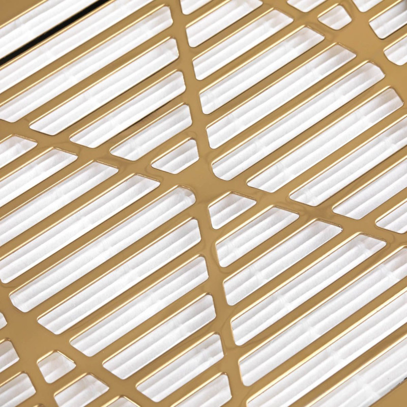 Dust collector white with gold MOMO J-23