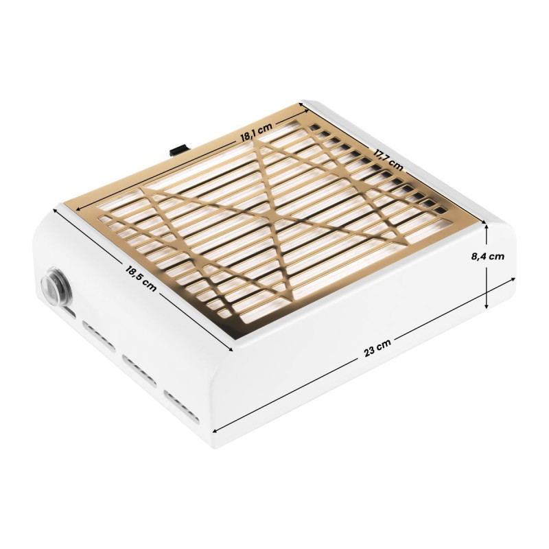 Dust collector white with gold MOMO J-23