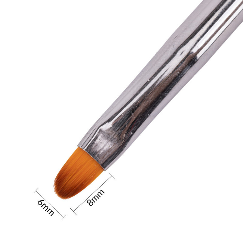 Кисть для геля и акригеля MollyLac Ombre, размер 6, 8 mm