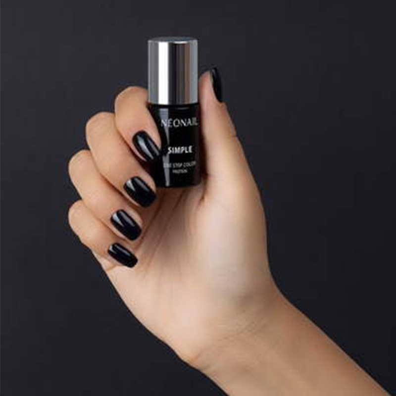 Гель-лак для ногтей Simple One Step color protein 3in1(Base/Color/Top) NeoNail - Dark 8055 - 7,2 ml