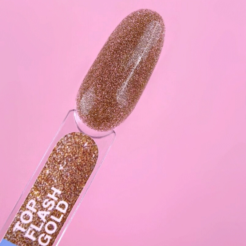 Pealislakk Lunamoon Top Flash Gold  - 13ml