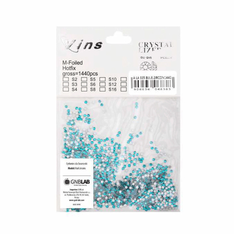 Crystals, Blue Zircon, ss5, 1440 pcs