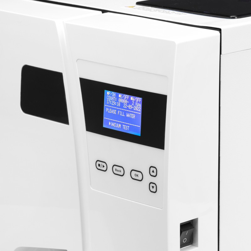 Lafomed autoclave premium line lfss23aa lcd with 23l class b medical printer