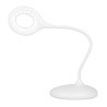 Ring led lamp snake on the desk white