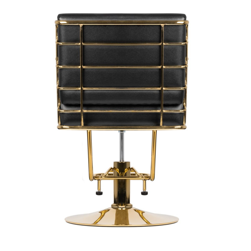 GABBIANO HAIRDRESSING CHAIR PRATO GOLD - BLACK