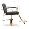GABBIANO HAIRDRESSING CHAIR PRATO GOLD - BLACK