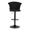 4Rico Bar Hocker QS-B801 black velvet