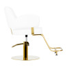 Hairdressing chair Gabbiano Linz NQ Gold White