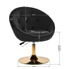 4Rico swivel chair QS-BL12G black