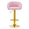 4Rico Bar Hocker QS-B16G pink velvet