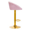 4Rico Bar Hocker QS-B16G pink velvet