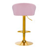 4Rico Bar Hocker QS-B16G pink velvet