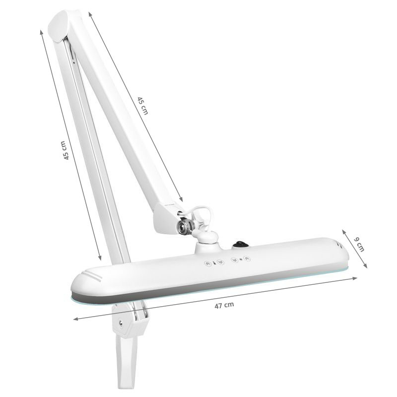 Elegant 801-tl led work lamp with a vice reg. white light intensity and color