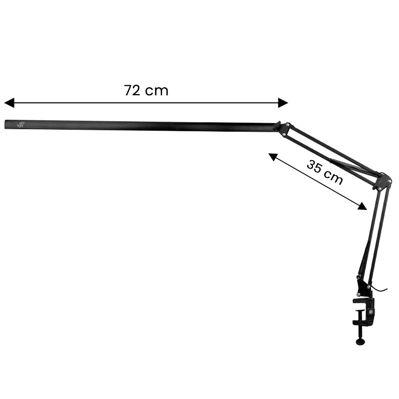 Treatment lamp led all4light lashes line 2 black with a holder