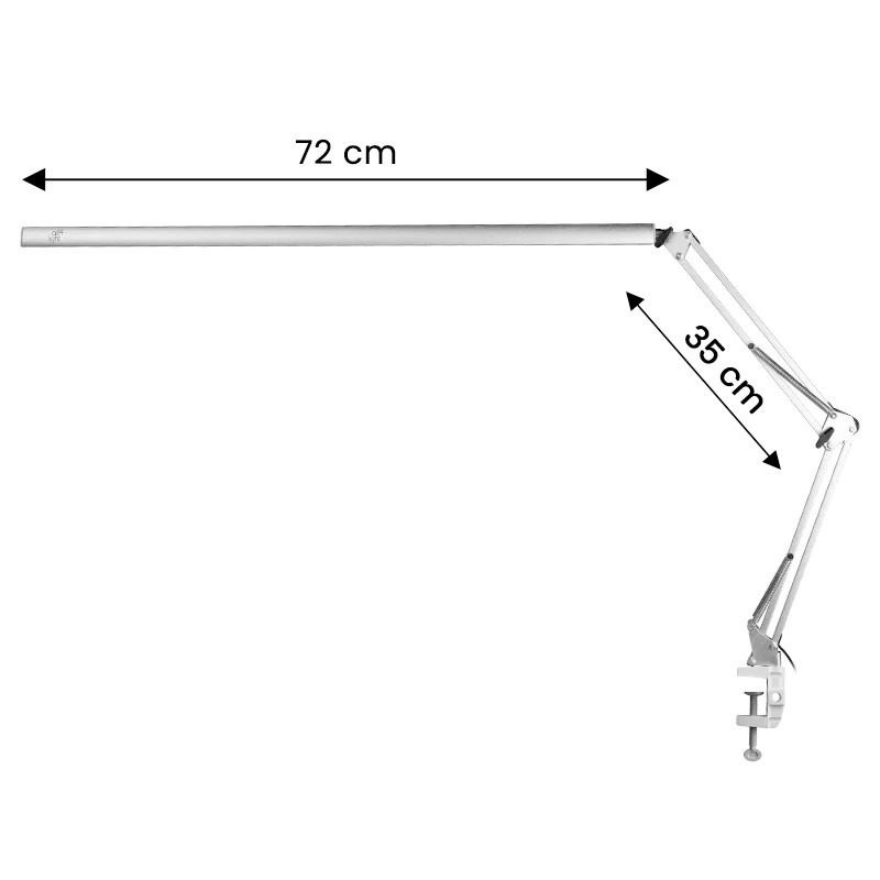 Operating lamp led all4light lashes line 2 silver with a holder