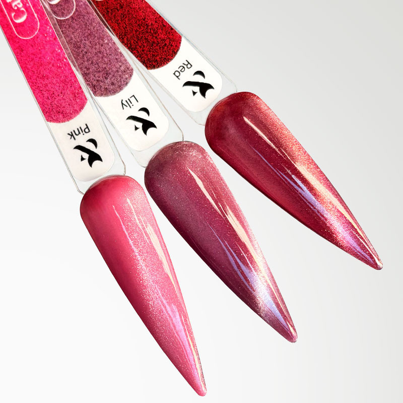 Цветной гель-лак Cat Eye Pink F.O.X  - 7 мл