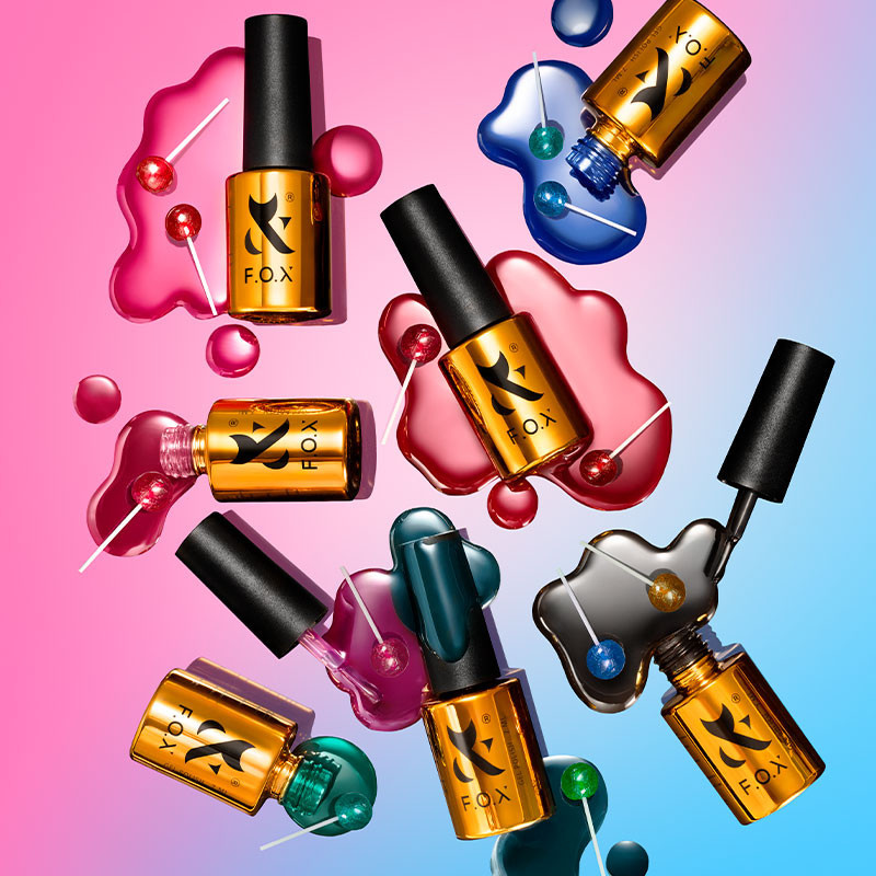 Värviline geellak Lollipop Grape 003 F.O.X - 7 ml