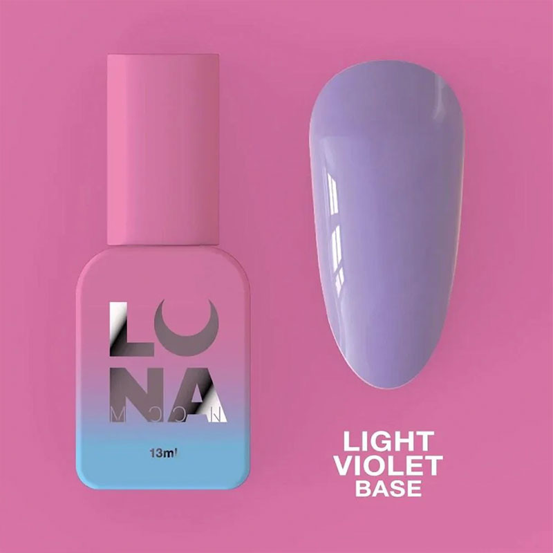 Kamuflaaž aluslakk Lunamoon Light Violet Base - 13 ml