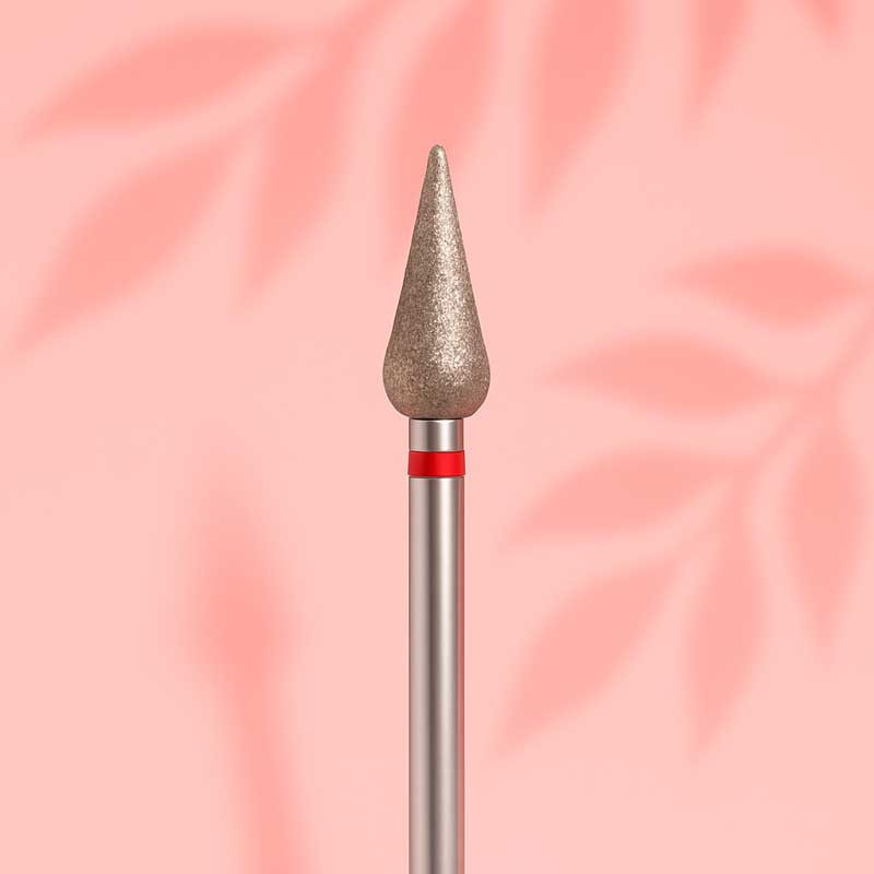 Teemantotsik "Koonus" - Orange Beauty Tools - Punane - 4.0*9.0 mm