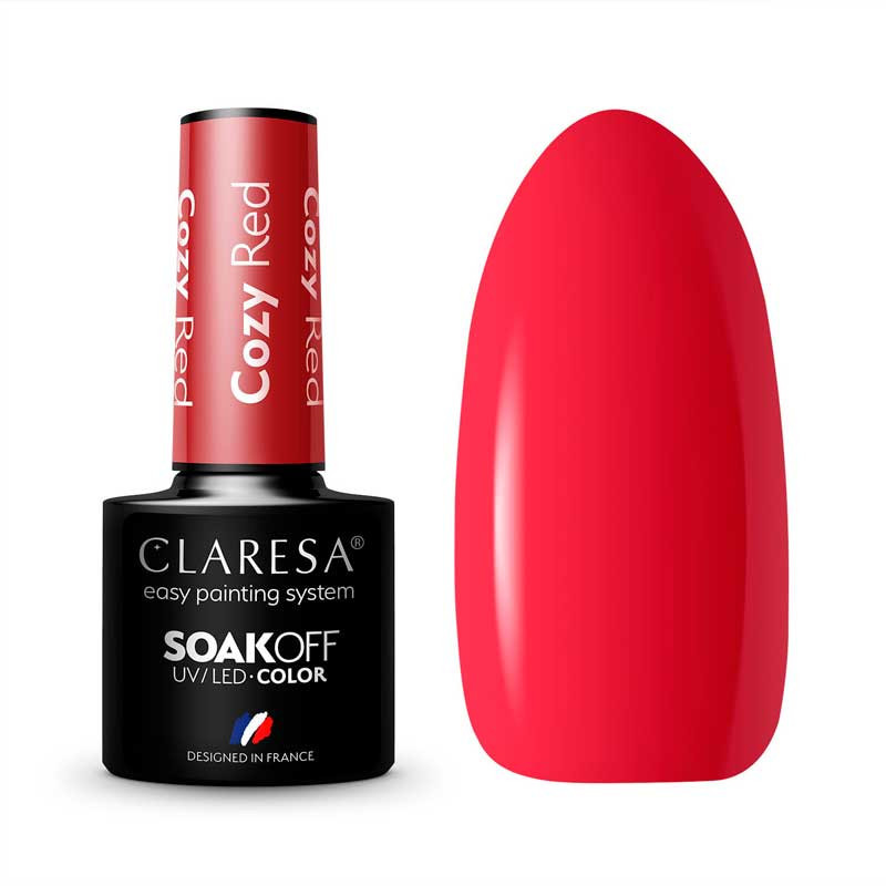 Geellakk - Claresa Cozy Red, 5 ml