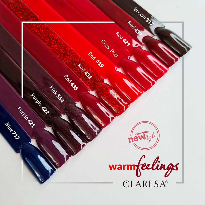 Color gel polish - Claresa RED № 431, 5 ml