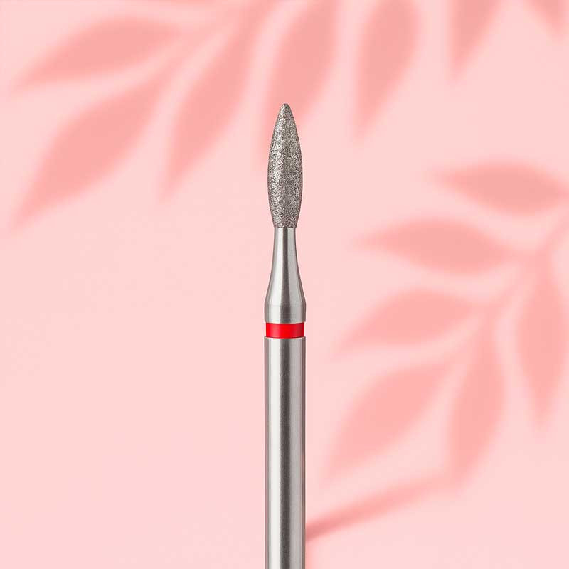 Teemantotsik "Leegi" - Orange Beauty Tools - Punane - 2.2*7.5 mm