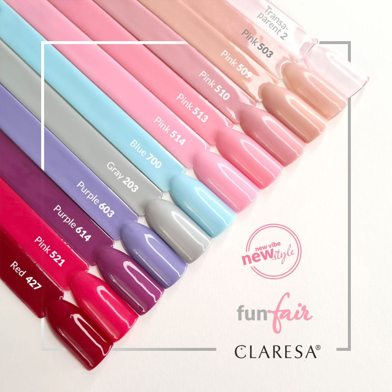 Color gel polish - Claresa PINK № 510, 5 ml