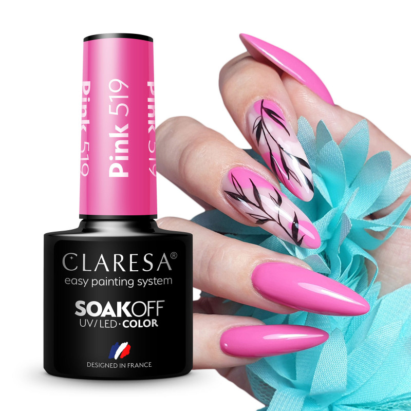 Gel polish – Claresa PINK No. 519 – 5 ml
