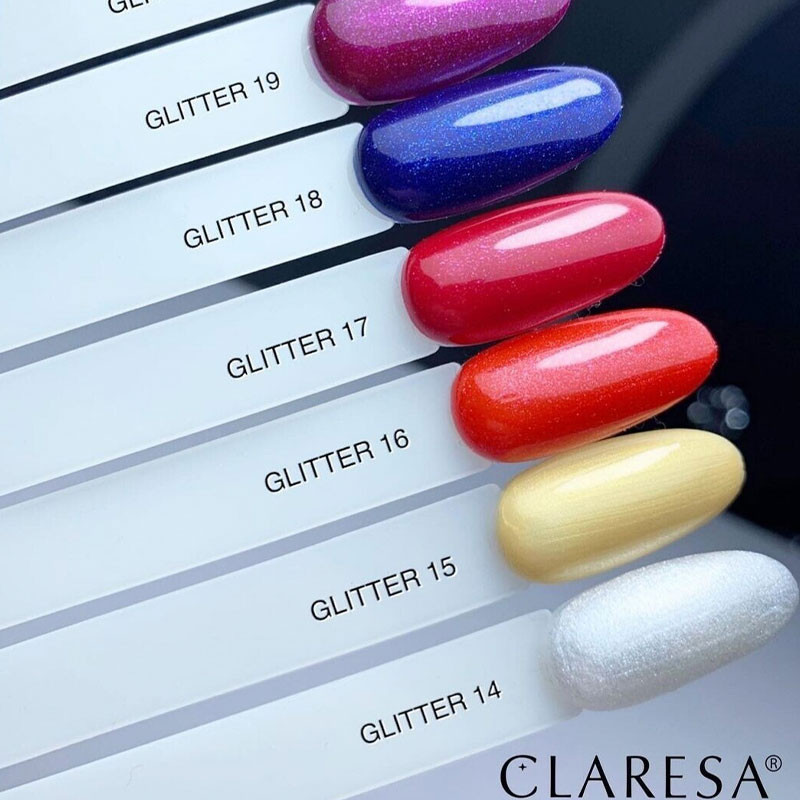 Цветной гель-лак Claresa Glitter № 15, 5 ml.