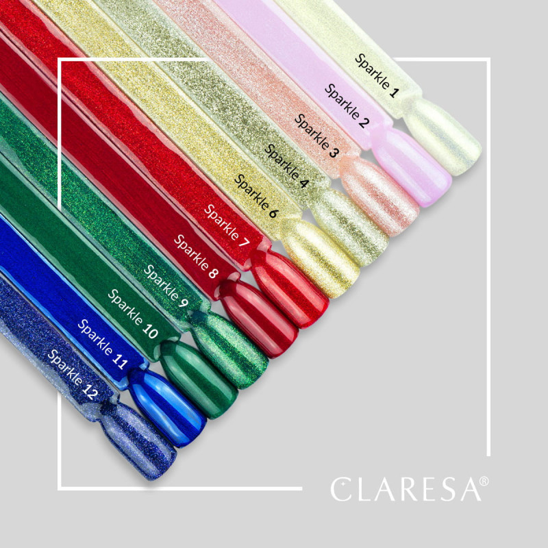 Цветной гель-лак Claresa Sparkle № 1, 5 ml.