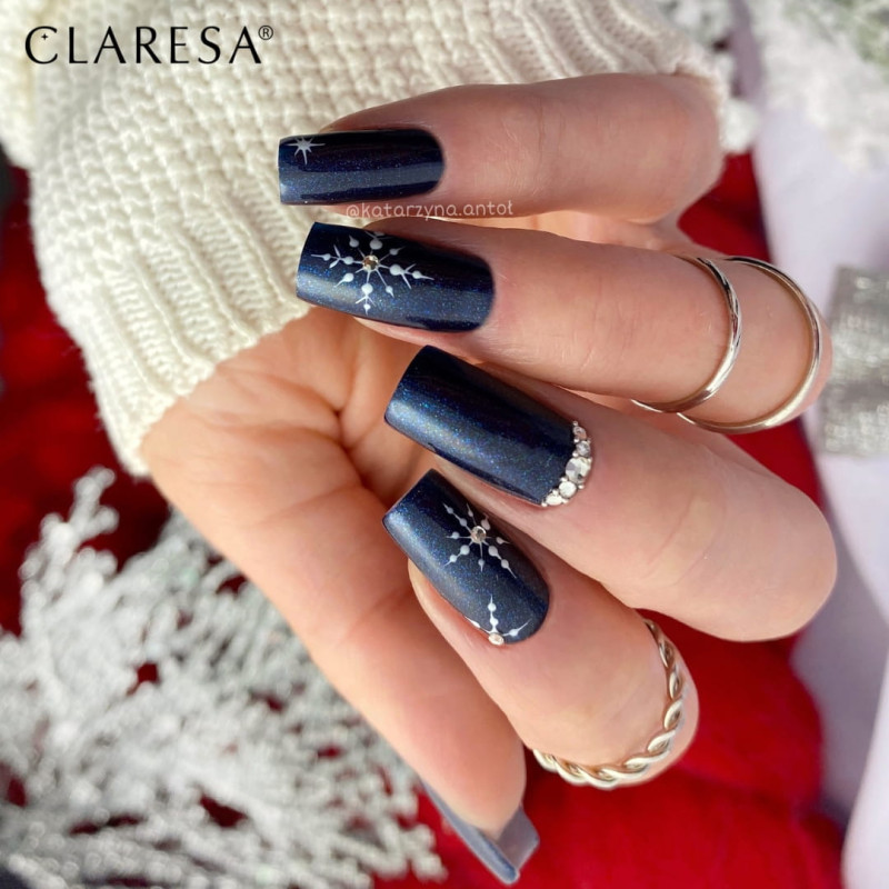 Цветной гель-лак Claresa Galaxy Blue, 5 ml.