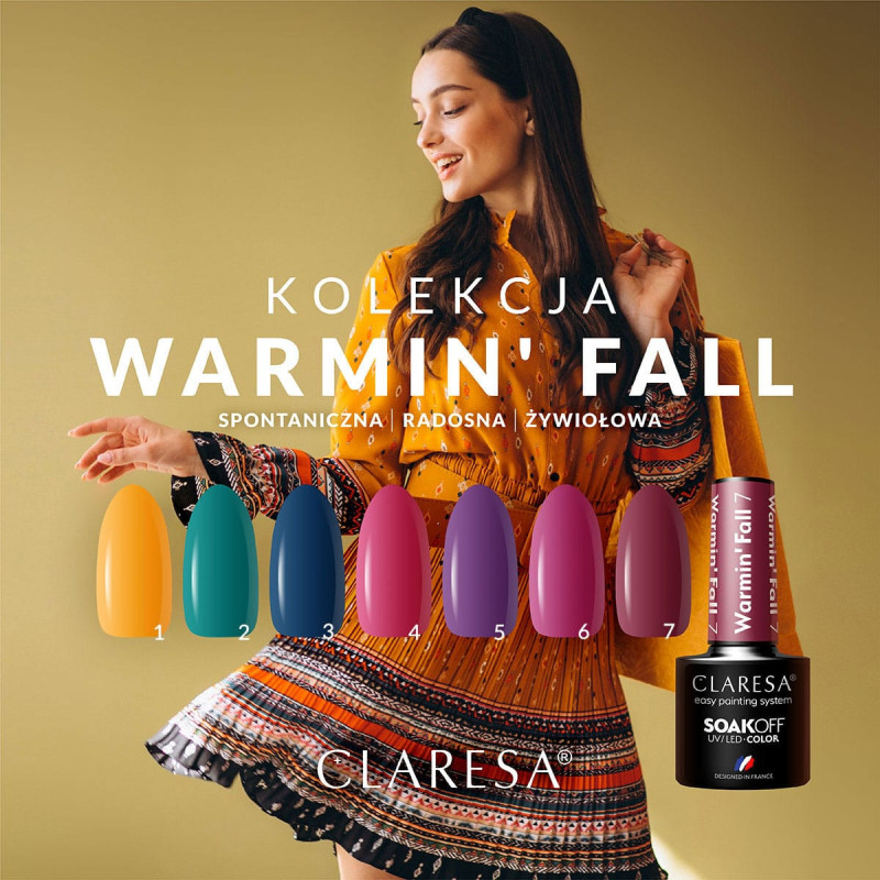 Цветной гель-лак CClaresa WARMIN’ FALL № 1, 5 ml.