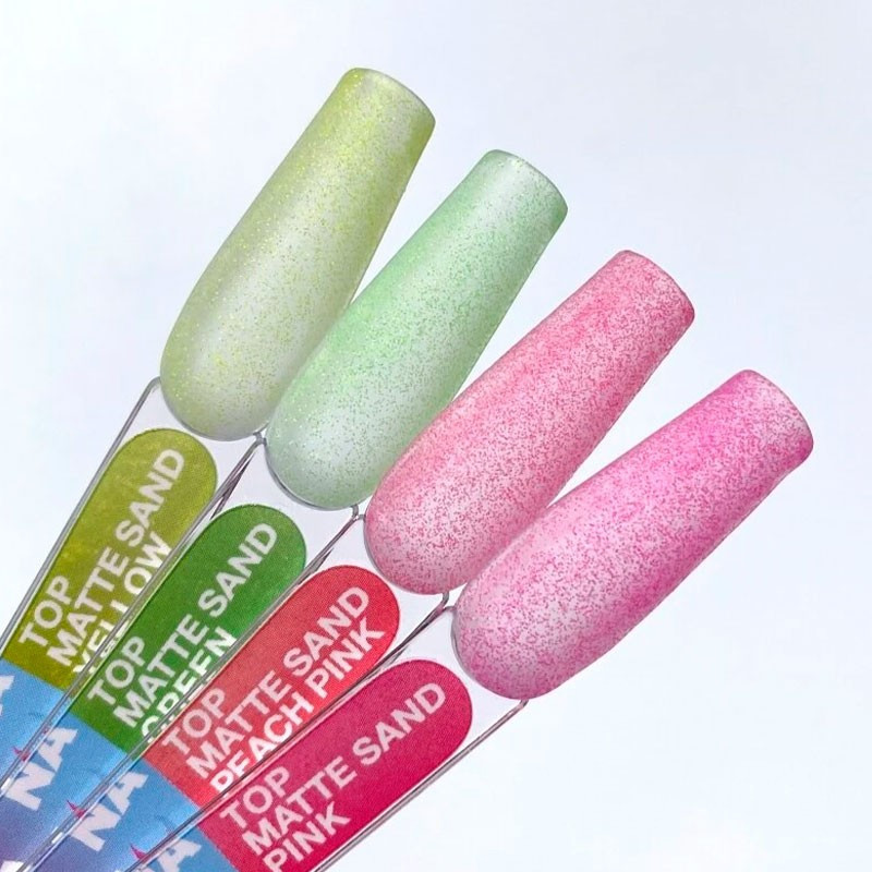 Матовый топ без липкого слоя - Lunamoon Top Matte Sand Yellow - 13 ml