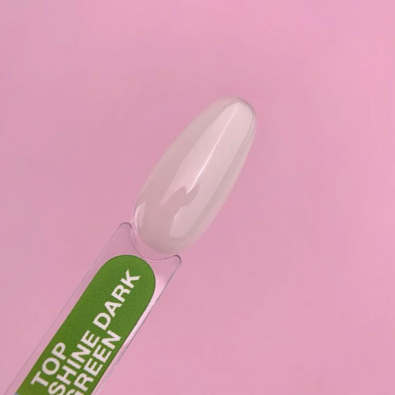 Топ для гель-лака, светящийся в темноте - Lunamoon Top Shine Dark Green, 13 мл