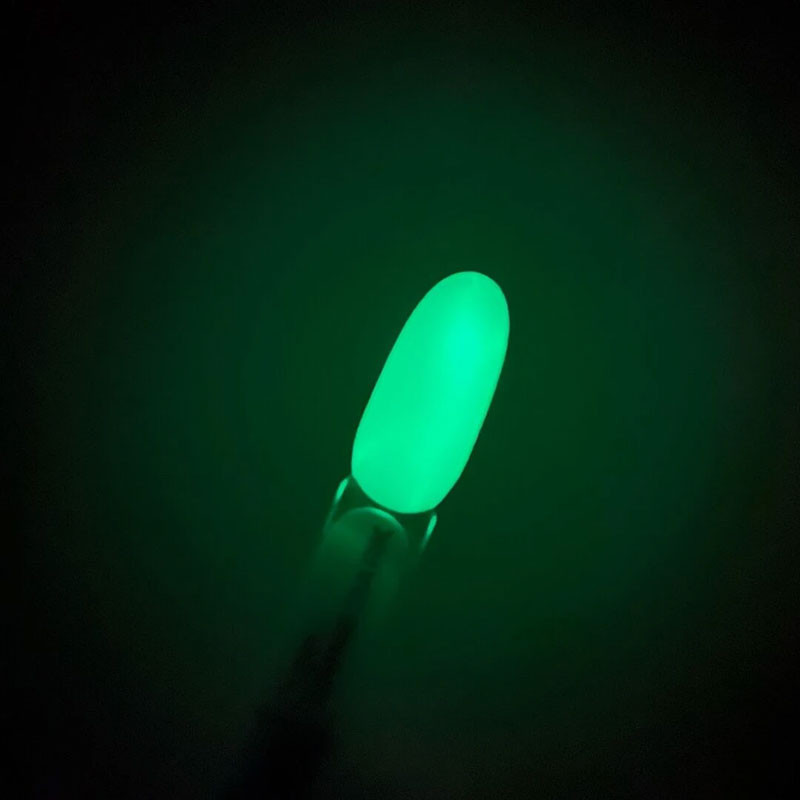 Топ для гель-лака, светящийся в темноте - Lunamoon Top Shine Dark Green, 13 мл