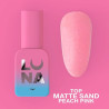 Matte top coat no-wipe – Lunamoon Top Matte Sand Peach Pink – 13 ml