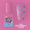 Top coat no-wipe – Lunamoon Top Butterfly Blue – 13 ml