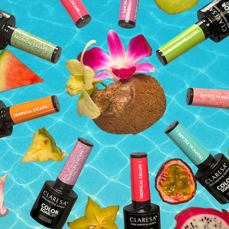 Color Gel Polish - Claresa - Tropical Escape № 8, 5 g